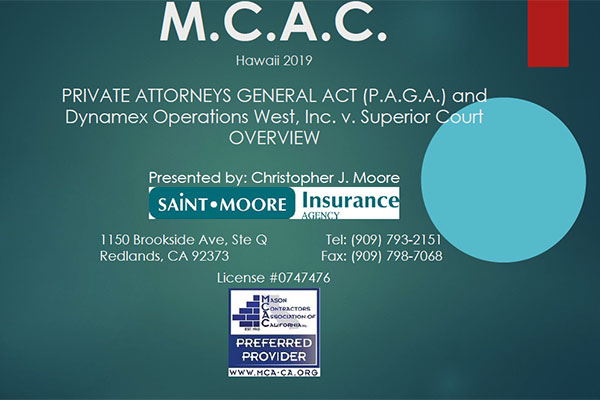 Private Attorneys General Act (PAGA) Overview
