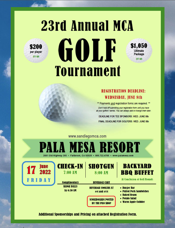 23rd Annual MCA Golf Tournament