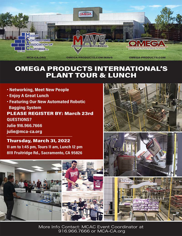 Omega Products International Plant Tour – Sacramento, CA