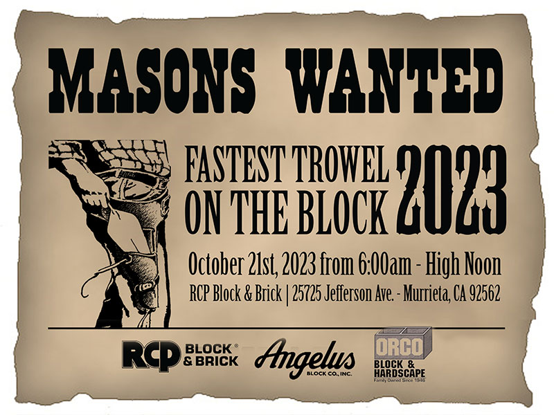 2023 SoCal Regional Fastest Trowel on the Block