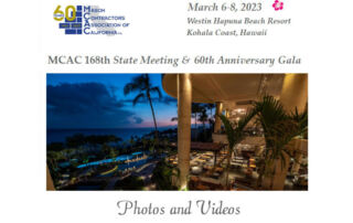 MCAC 168th State Meeting & 60th Anniversary Gala