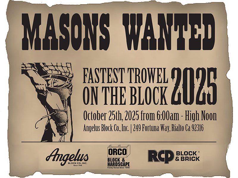 2025 SoCal Regional Fastest Trowel on the Block