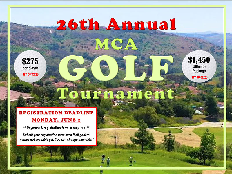 MCA San Diego 26th Annual Golf Tournament
