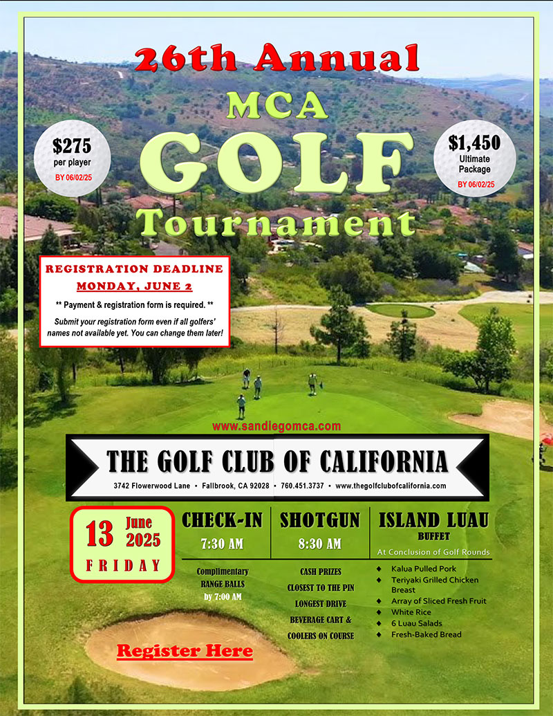 MCA San Diego 26th Annual Golf Tournament