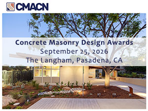 Concrete Masonry Design Awards, 2026